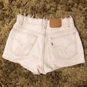 Levi's white shorts